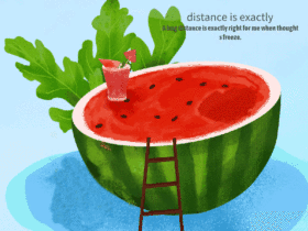 夏日西瓜GIF动态模板