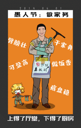 惩罚游戏家务好男人GIF动图模板