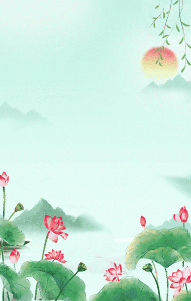 水墨gif 中国古风水墨动态海报gif动图背景 模板图片 图怪兽