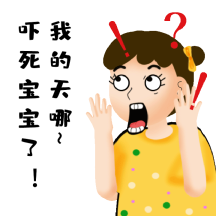 gif动图模板惊讶吓死宝宝动态表情包