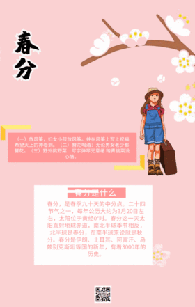 春季春分二十四节气科普GIF动图模板