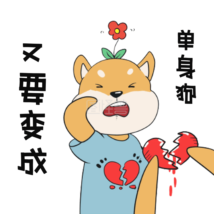 图怪兽gif搞笑又要变成单身狗动态表情包