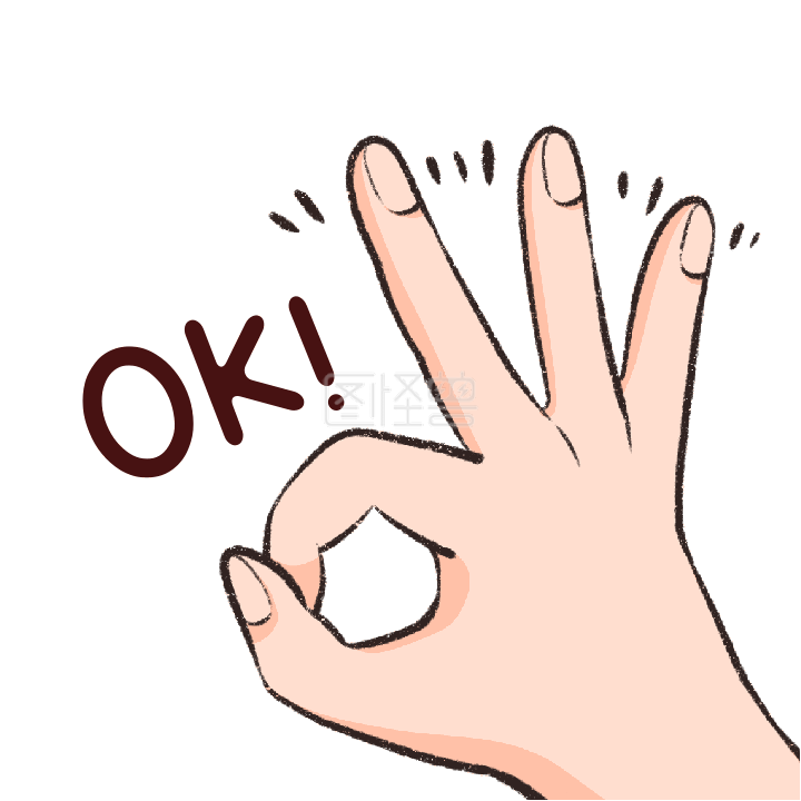 ok好的没问题手指手势动态表情包