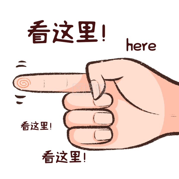 手指手势看这里重点关注动态表情包