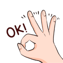 ok好的没问题手指手势动态表情包