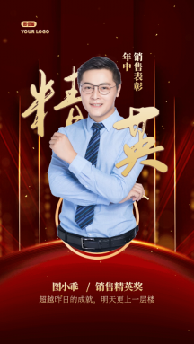 模板00:20个人商用原创喜报微商个人销售冠军表彰短视频模板企业商