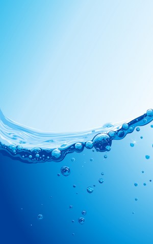 蓝色气泡