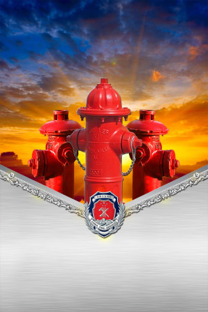 消防安全宣传海报背景色彩