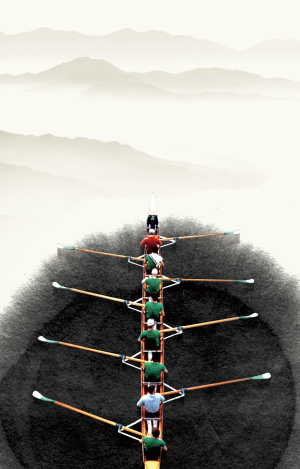 团结协作海报背景素材