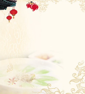 粥店中国风古典背景素材