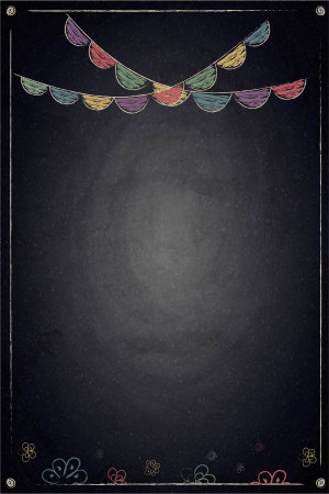 黑色菜单花纹边框背景