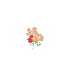 卡通小花