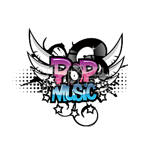 音乐英文艺术字