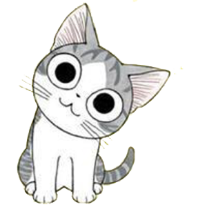 歪头小猫咪免抠图案