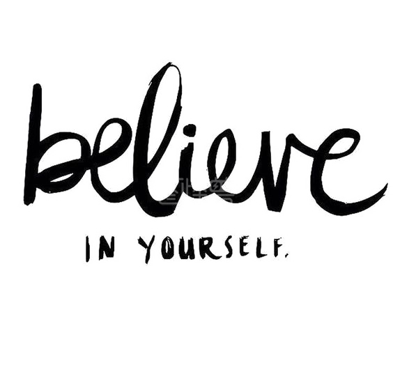 相信英文艺术字