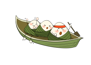 端午节划龙舟粽子