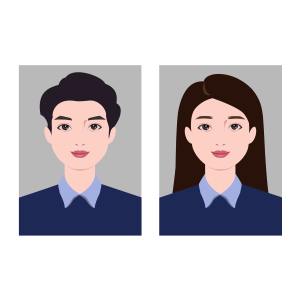 办公商务人士企业人士证件矢量头像