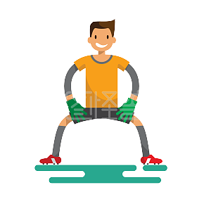 黑白矢量长跑各种姿势