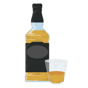 酒吧酒杯卡通元素