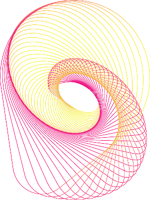 几何曲线唯美彩色图案元素