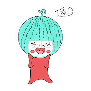 Q版西瓜娃娃又胖了表情包