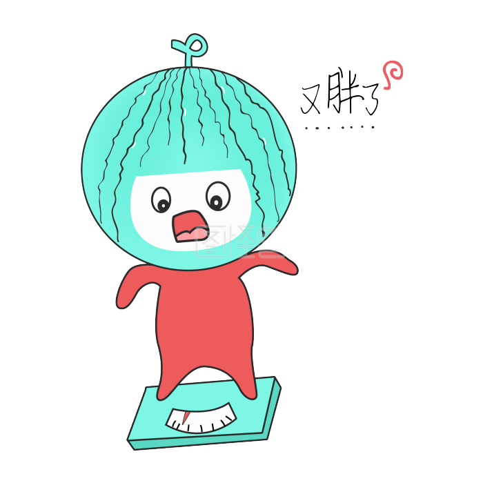 Q版西瓜娃娃又胖了表情包