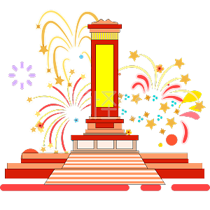 手绘矢量纪念碑元素