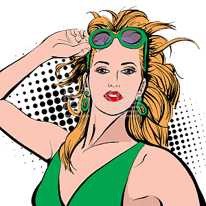 波普风复古欧美人物6