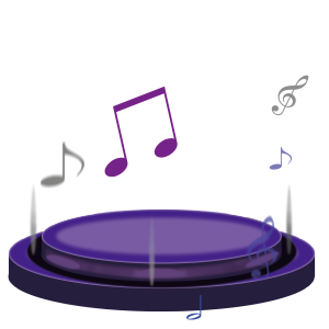立体音乐舞台PNG