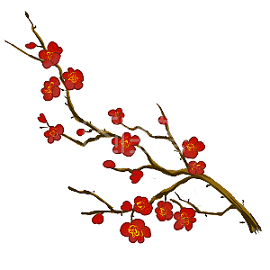 卡通梅花