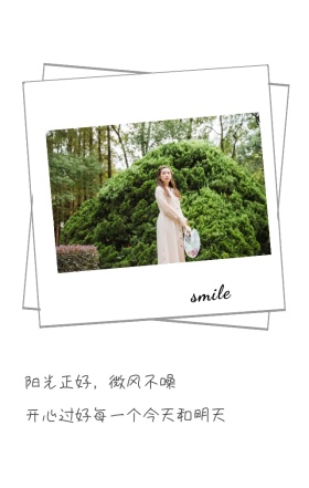 仿真拍立得白色简约手机日签