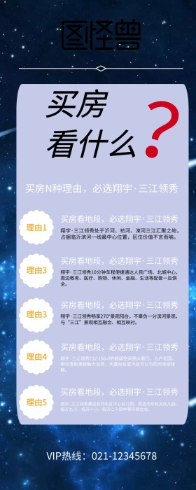 房地产买房须知理由信息长图