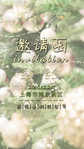 圣诞元旦晚会聚会电子邀请函