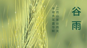 谷雨清新诗句公众号封面模版