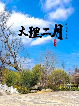大理三街大理古城旅游海报