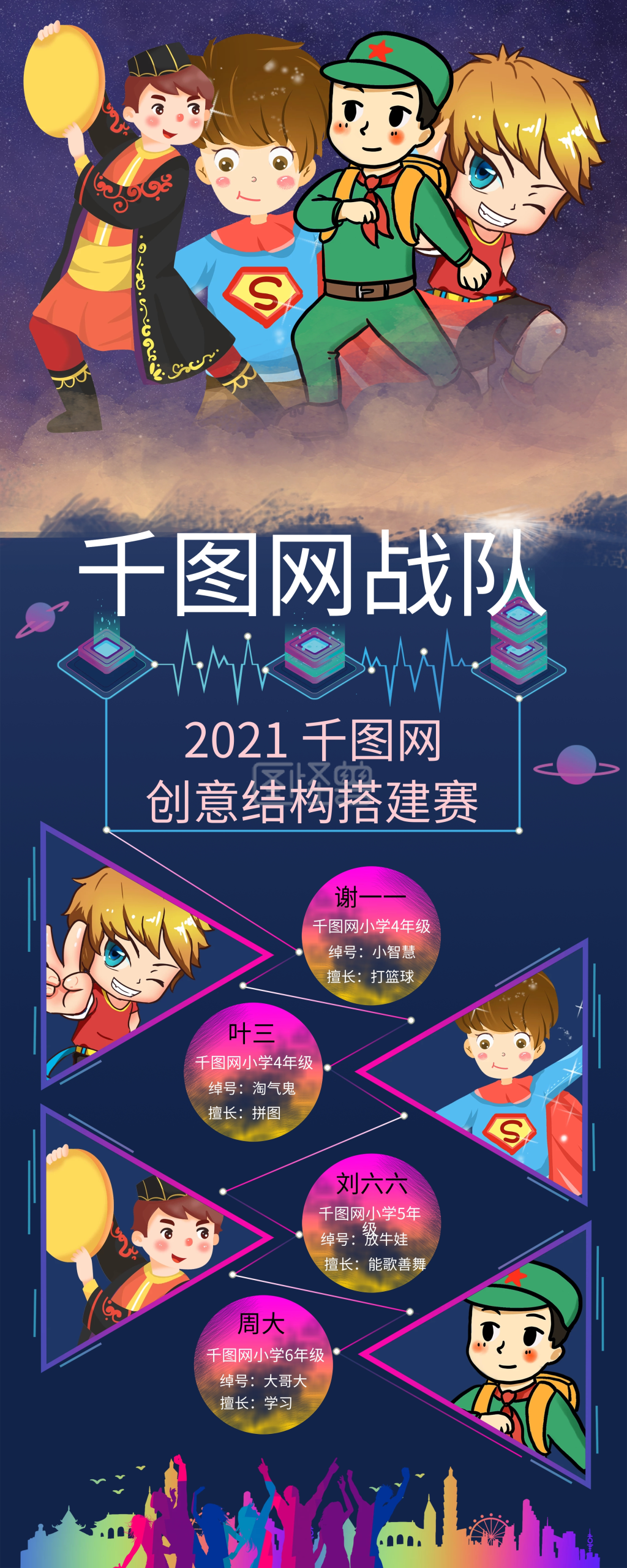 团队个人宣传易拉宝