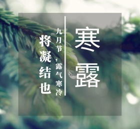 寒露二十四节气朋友圈封面
