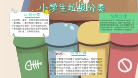 小学生垃圾分类手抄报