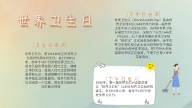 纪念日世界卫生日手抄报