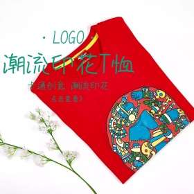 潮流印花T恤卡通创意淘宝主图