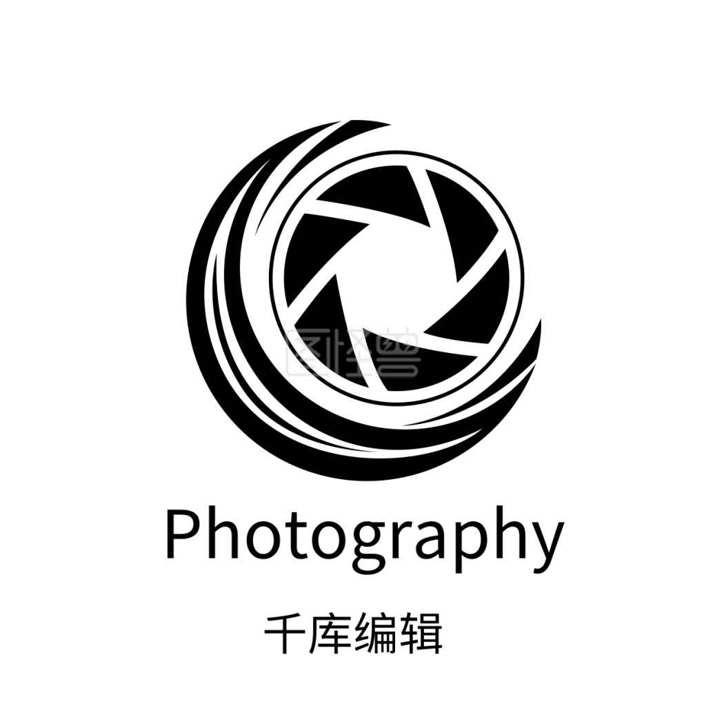黑色镜头logo