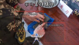 学雷锋电子奉献精神绿色手绘手抄报