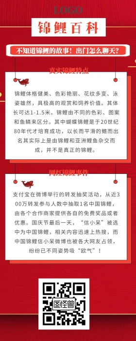 锦鲤百科营销长图