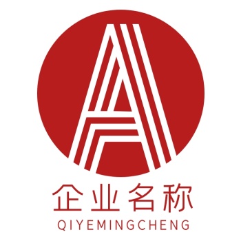 简约创意红色圆形字母logo