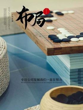 布局中国风企业文化展板