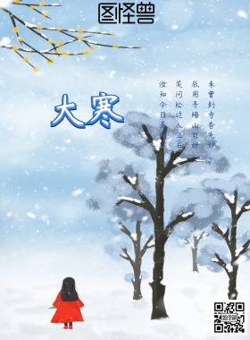 大寒节气宣传海报