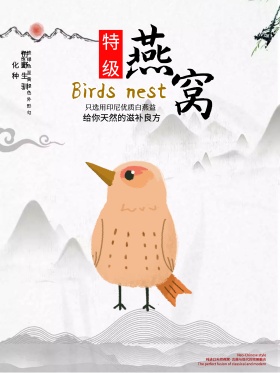 养生补品燕窝促销海报