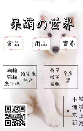 呆萌的世界宠物用品日签