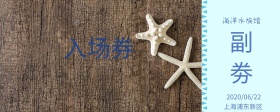 简约卡通海洋水族馆入场券