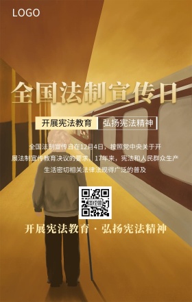 全国法制宣传日普法主题宣传海报